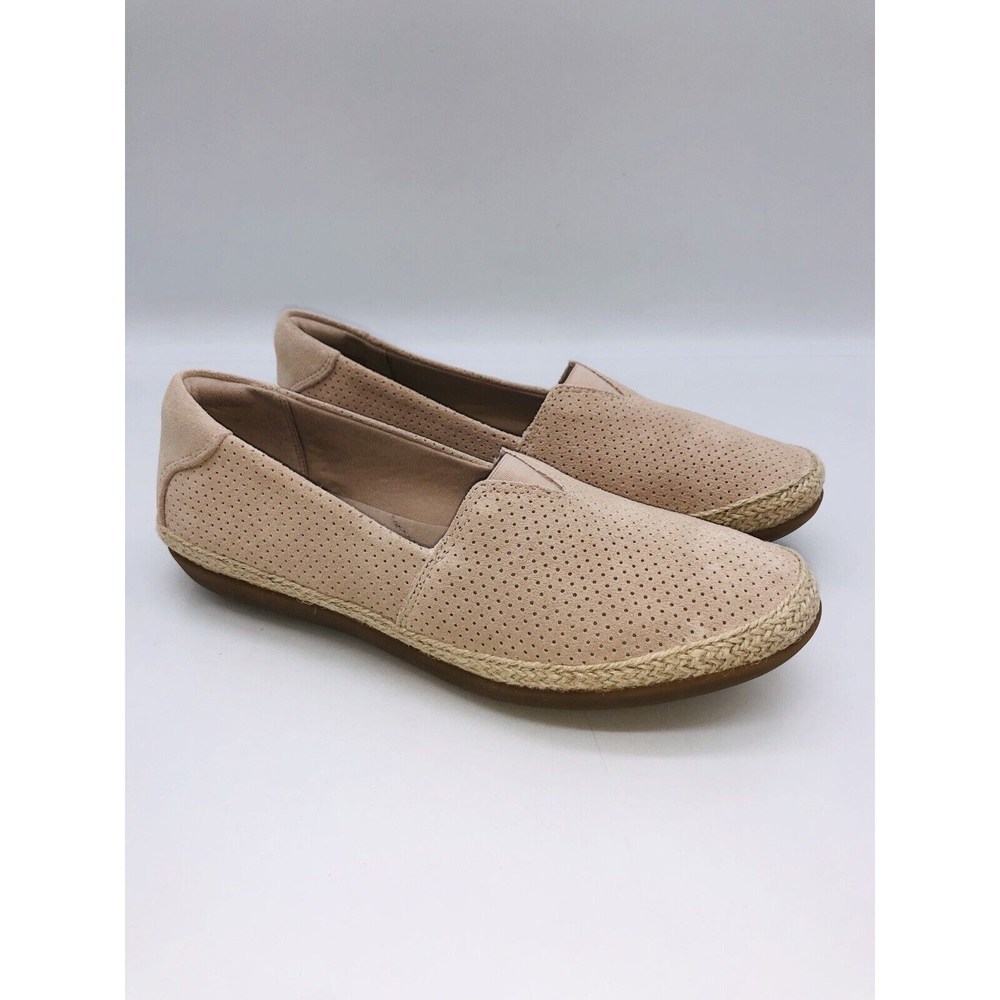 CLARKS Collection Women Danelly Sky Espadrille Slip-Ons Blush Suede, choose size - Picture 2 of 10